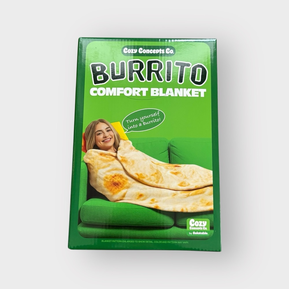 Cozy Concepts Co 65" Burrito Tortilla Comfort Blanket